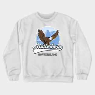 Matterhorn Switzerland travel logo Crewneck Sweatshirt